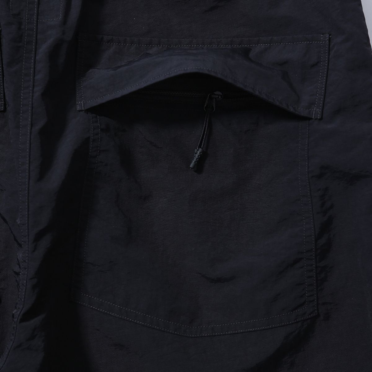 모이프(MOIF) [SS24]OVER FTG PANTS / BLACK RIPSTOP