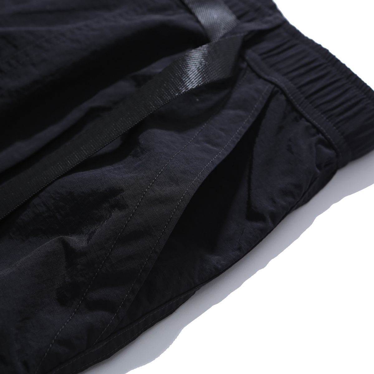 모이프(MOIF) [SS24]OVER FTG PANTS / BLACK RIPSTOP