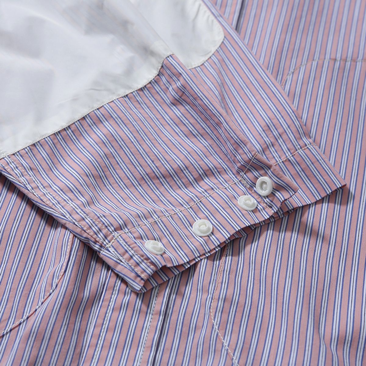 모이프(MOIF) [SS24]WIDE DRAWSTRING BLOUSON / PINK STRIPE