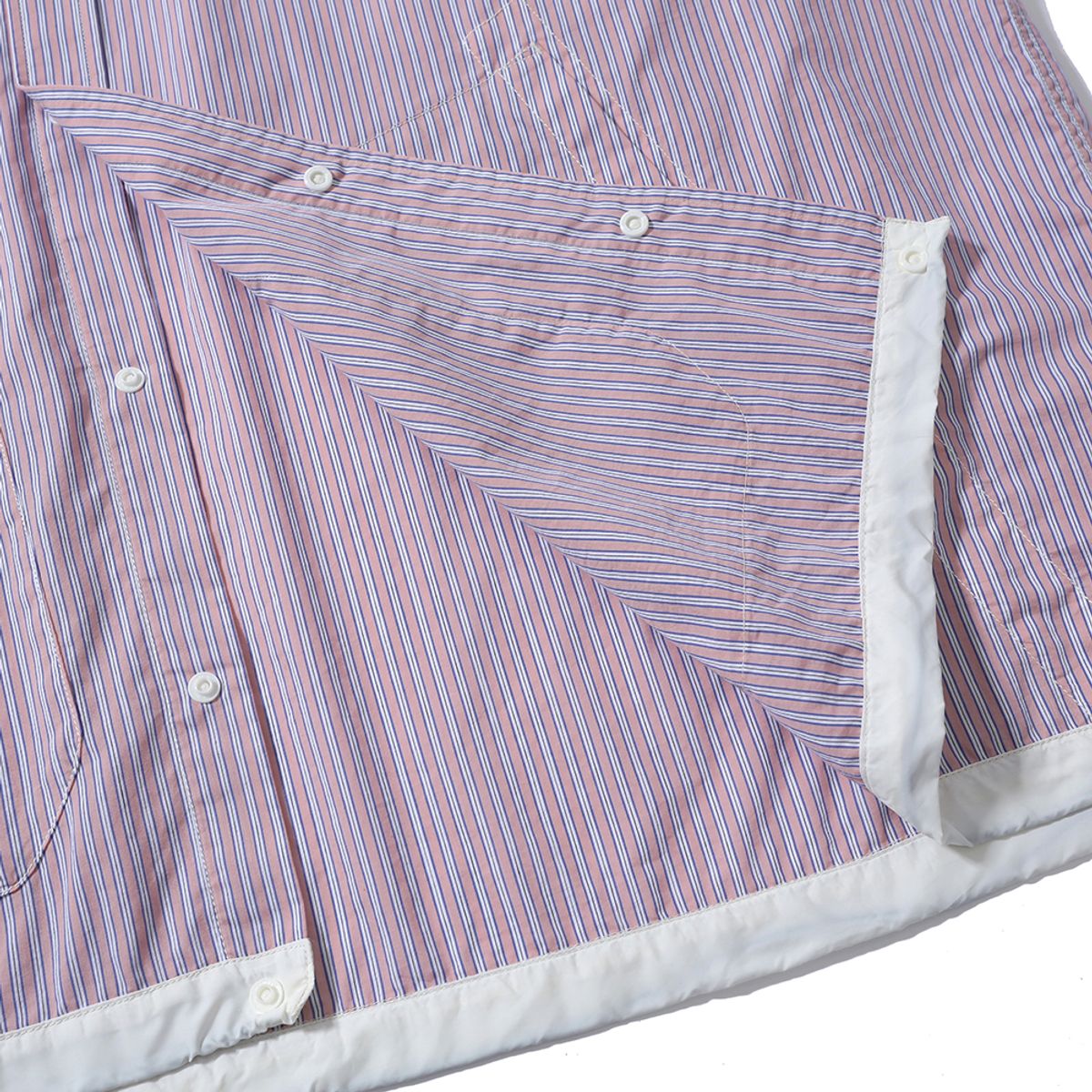 모이프(MOIF) [SS24]WIDE DRAWSTRING BLOUSON / PINK STRIPE