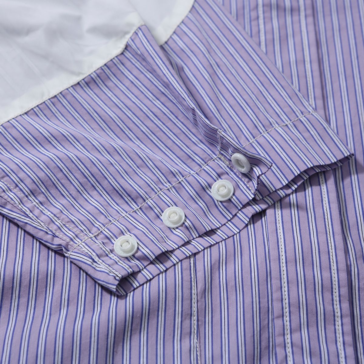 모이프(MOIF) [SS24]WIDE DRAWSTRING BLOUSON / PURPLE STRIPE