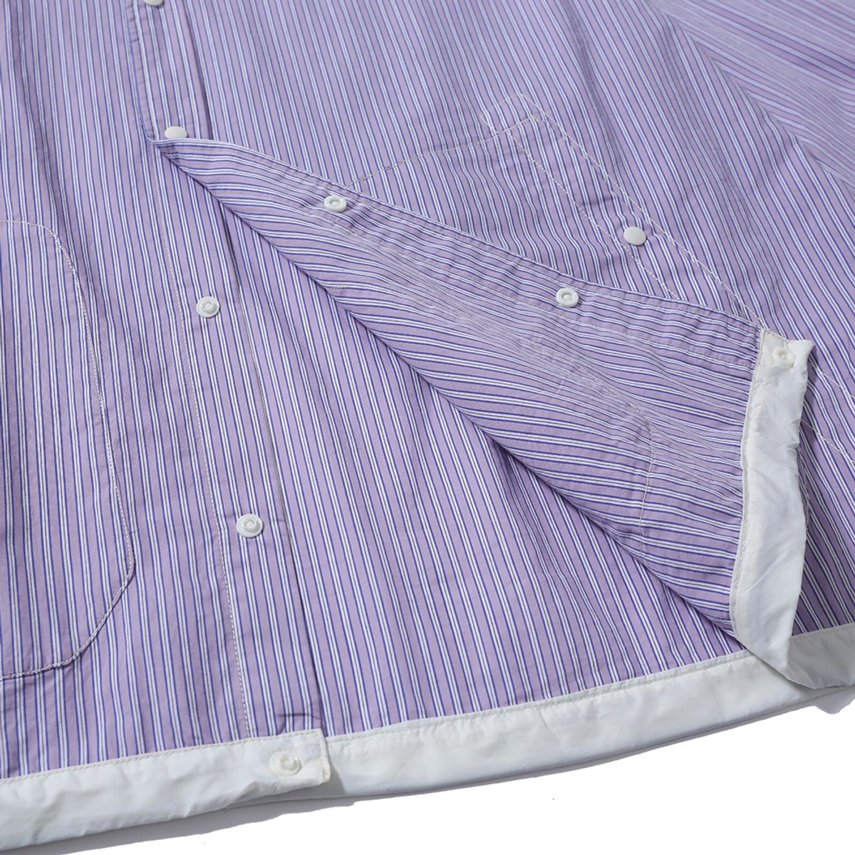 모이프(MOIF) [SS24]WIDE DRAWSTRING BLOUSON / PURPLE STRIPE
