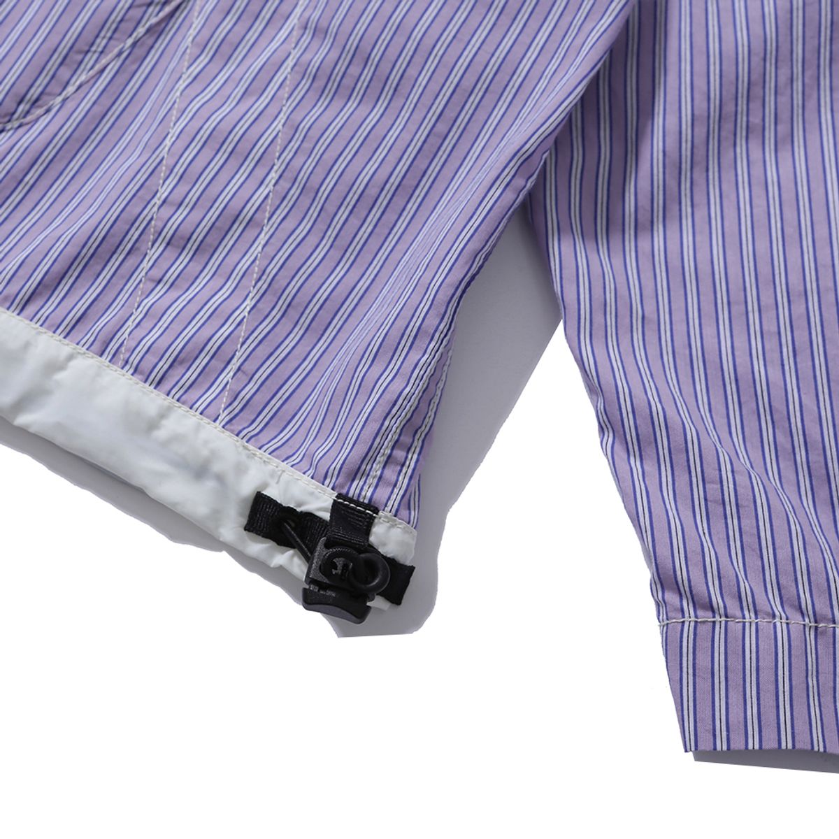 모이프(MOIF) [SS24]WIDE DRAWSTRING BLOUSON / PURPLE STRIPE