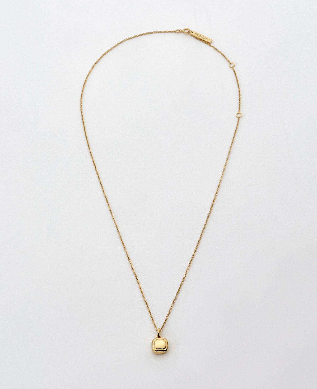 베누아(BENOIT) NK01GL Double Square Pendant [Gold]