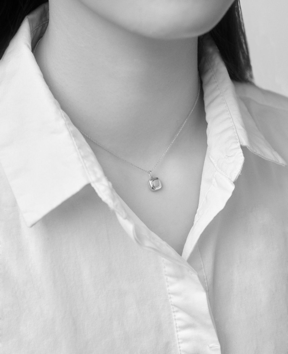 베누아(BENOIT) NK01GL Double Square Pendant [Gold]
