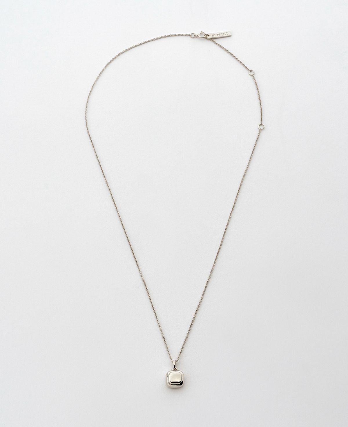 베누아(BENOIT) NK01SL Double Square Pendant [Silver]