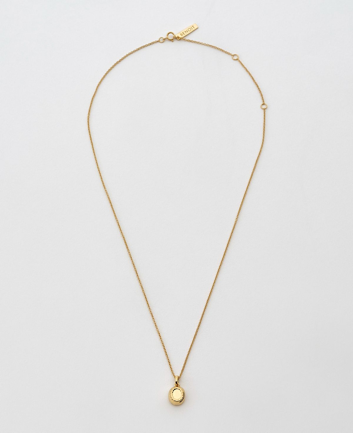 베누아(BENOIT) NK03GL Oval Dot Pendant [Gold]