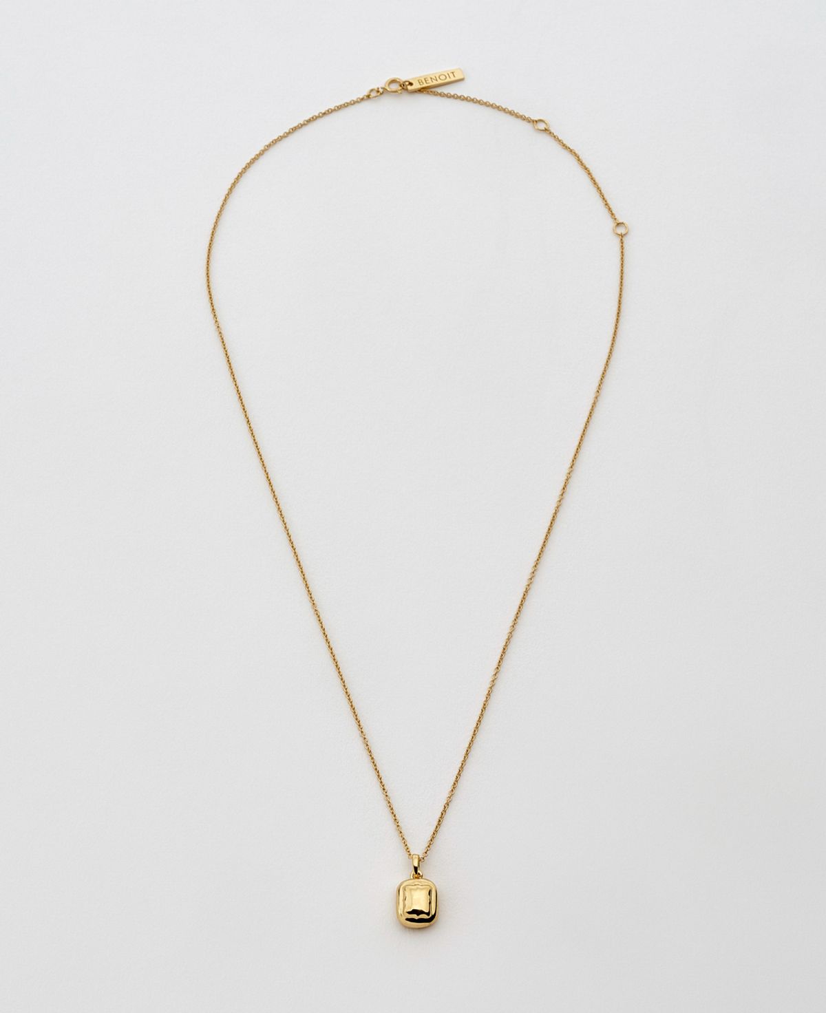 베누아(BENOIT) NK04GL Double Rectangle Pendant [Gold]