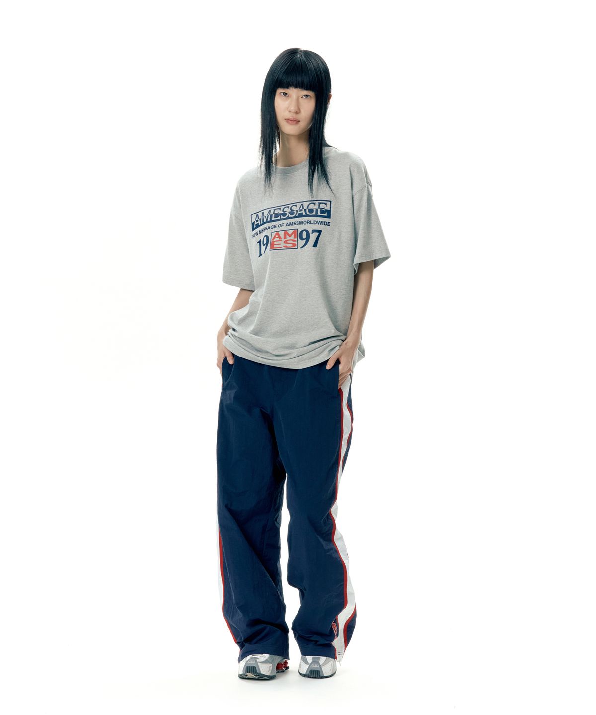 아메스 월드와이드(AMES-WORLDWIDE) 19AMES97 TEE GREY (AM2EMUT504A)
