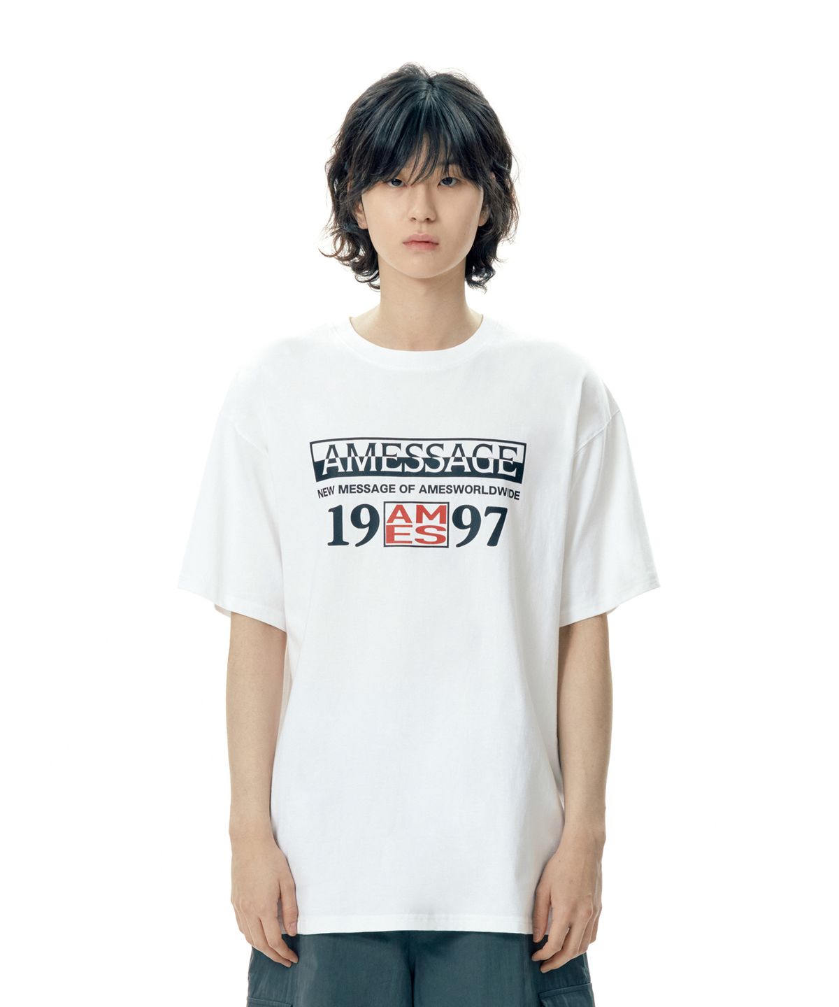 아메스 월드와이드(AMES-WORLDWIDE) 19AMES97 TEE WHITE (AM2EMUT504A)