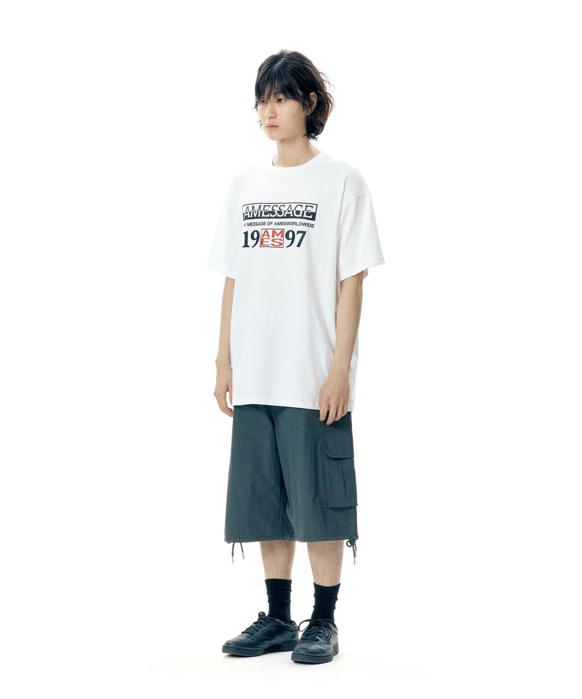 아메스 월드와이드(AMES-WORLDWIDE) 19AMES97 TEE WHITE (AM2EMUT504A)