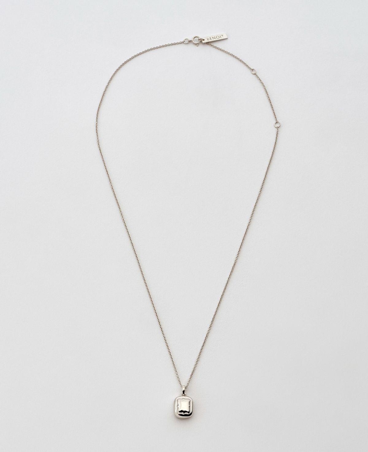 베누아(BENOIT) NK04SL Double Rectangle Pendant [Silver]