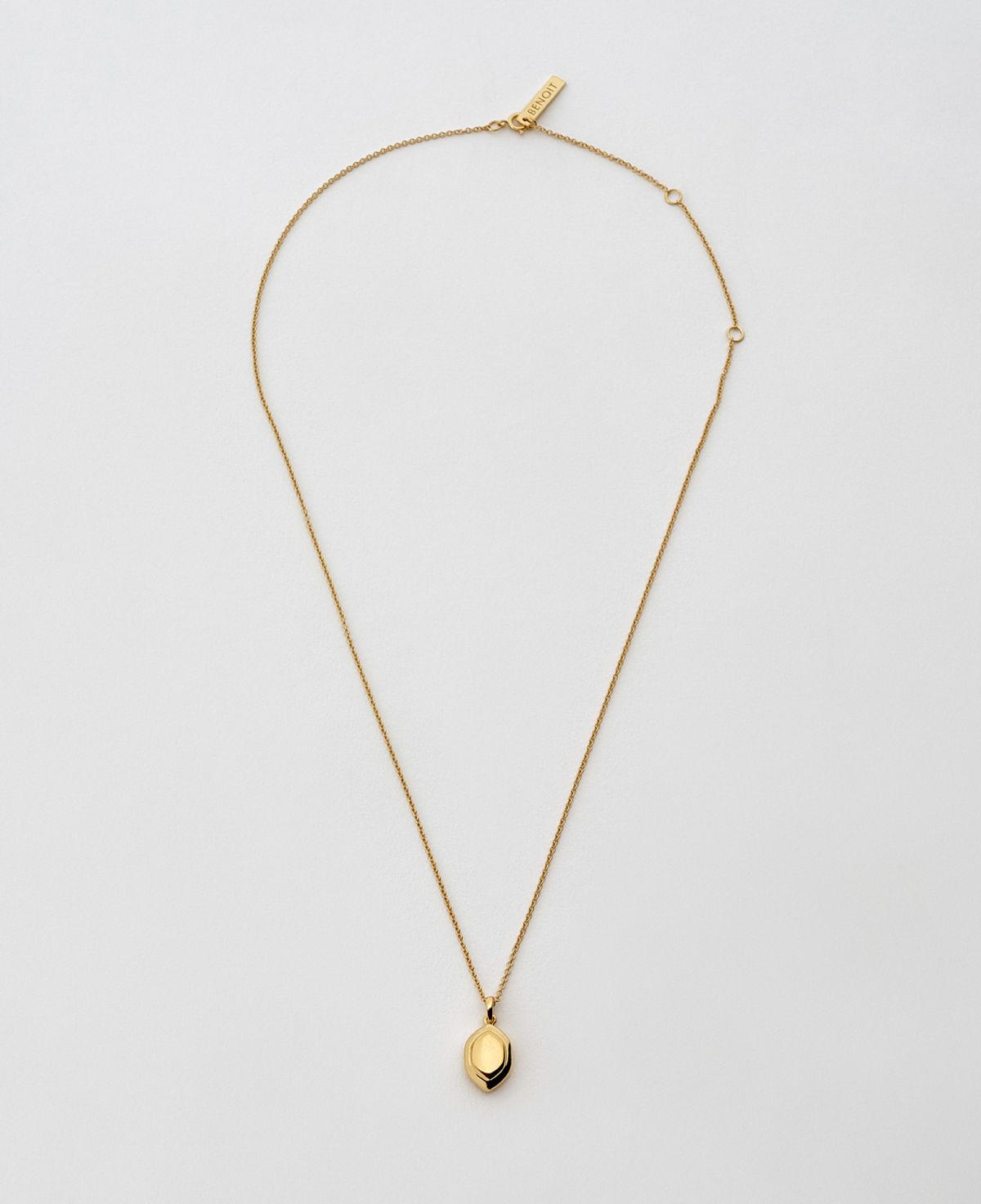 베누아(BENOIT) NK05GL Double Diamond Pendant [Gold]