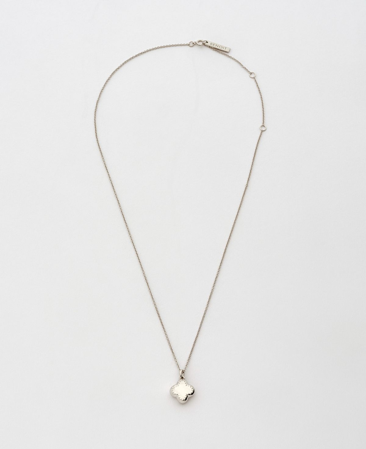 베누아(BENOIT) NK08SL Flower Dot Pendant [Silver]