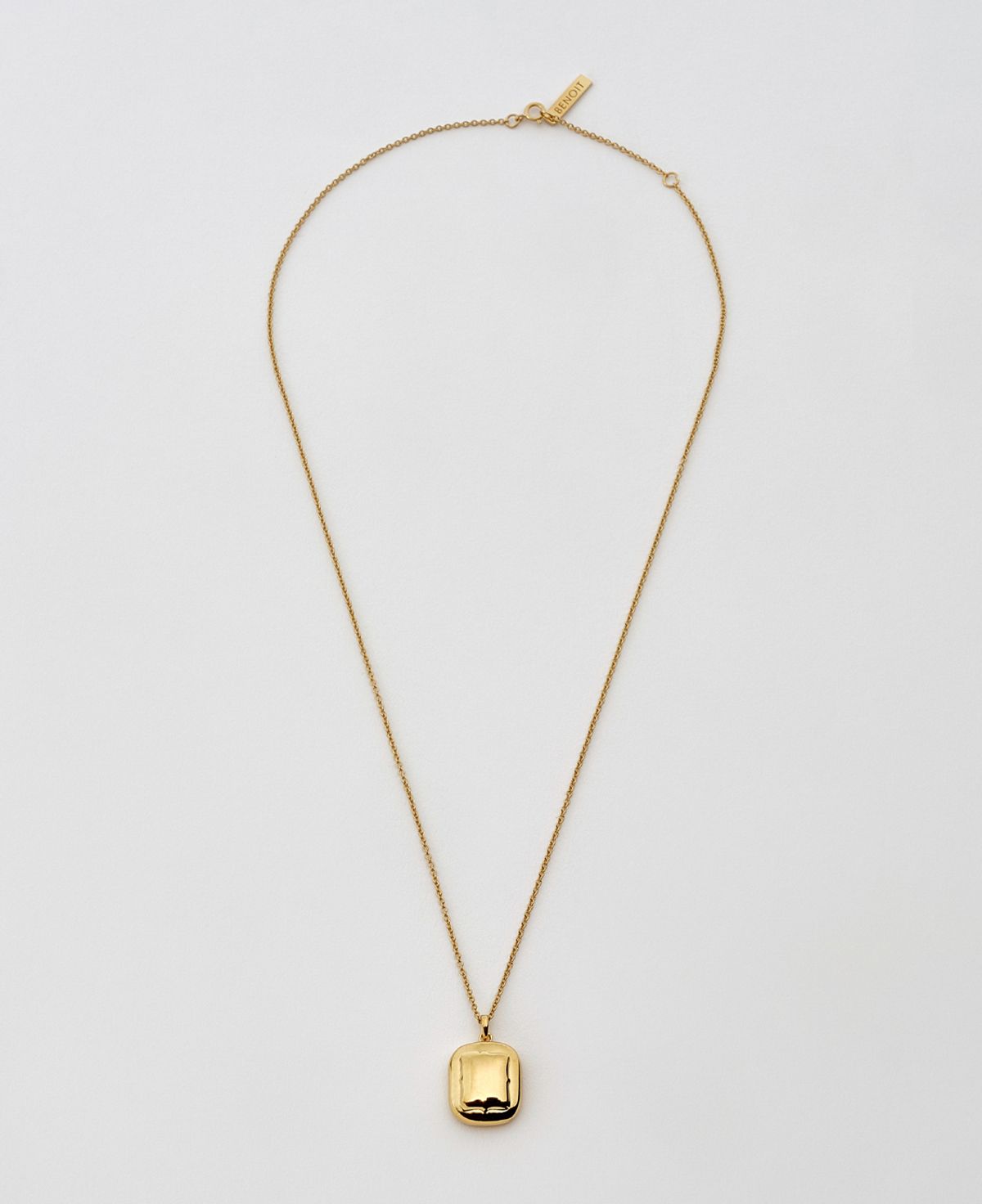 베누아(BENOIT) NK12GL Large Rectangle Pendant [Gold]