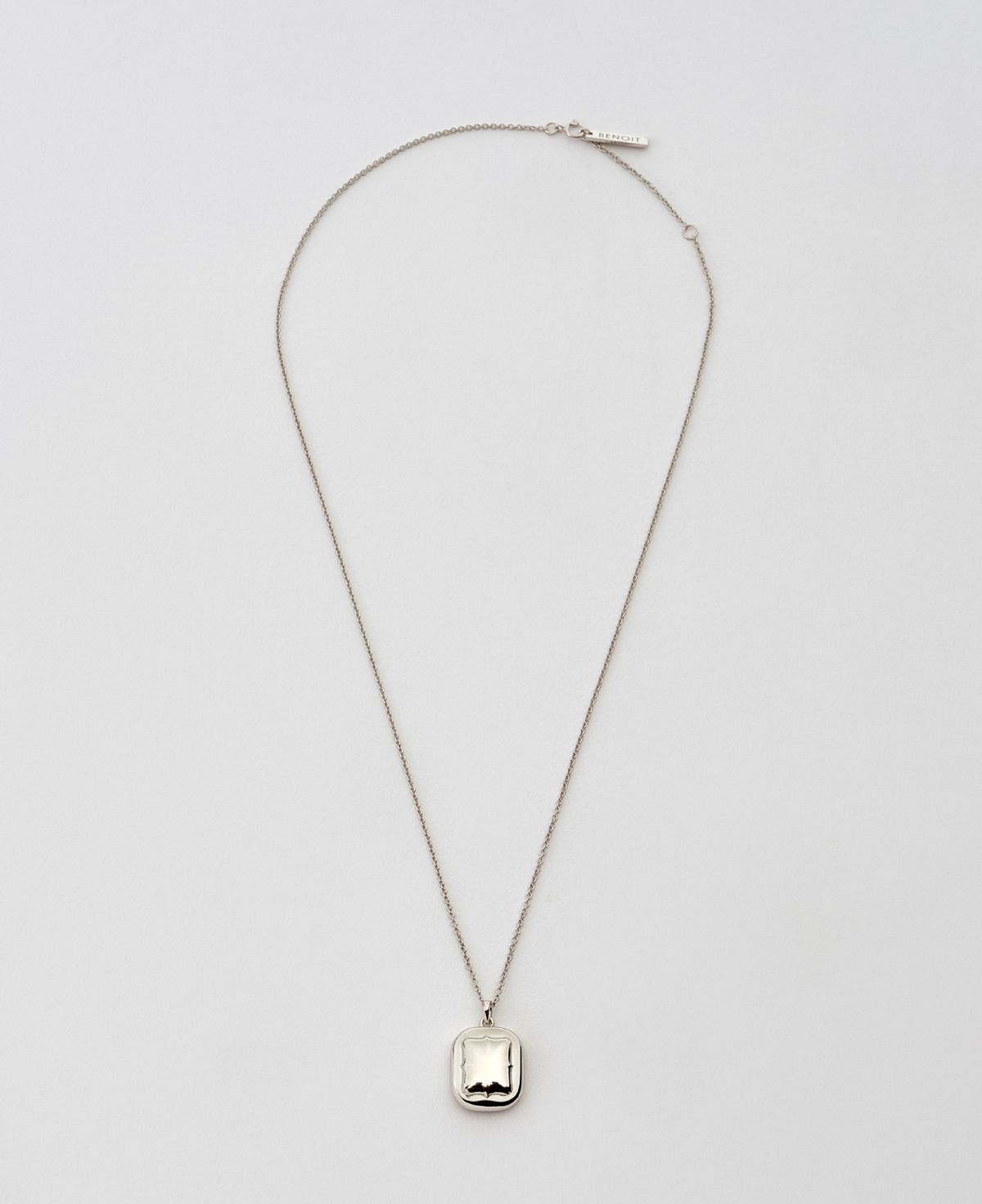 베누아(BENOIT) NK12SL Large Rectangle Pendant [Silver]