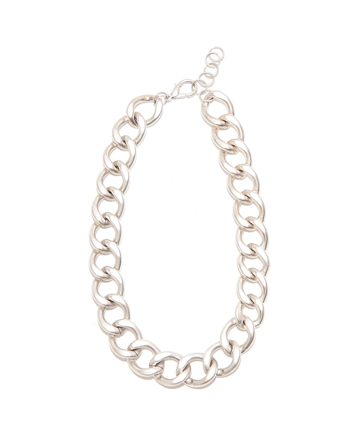 비콰이엇(B QUIET) MATTE CHAIN NECKLACE_SILVER