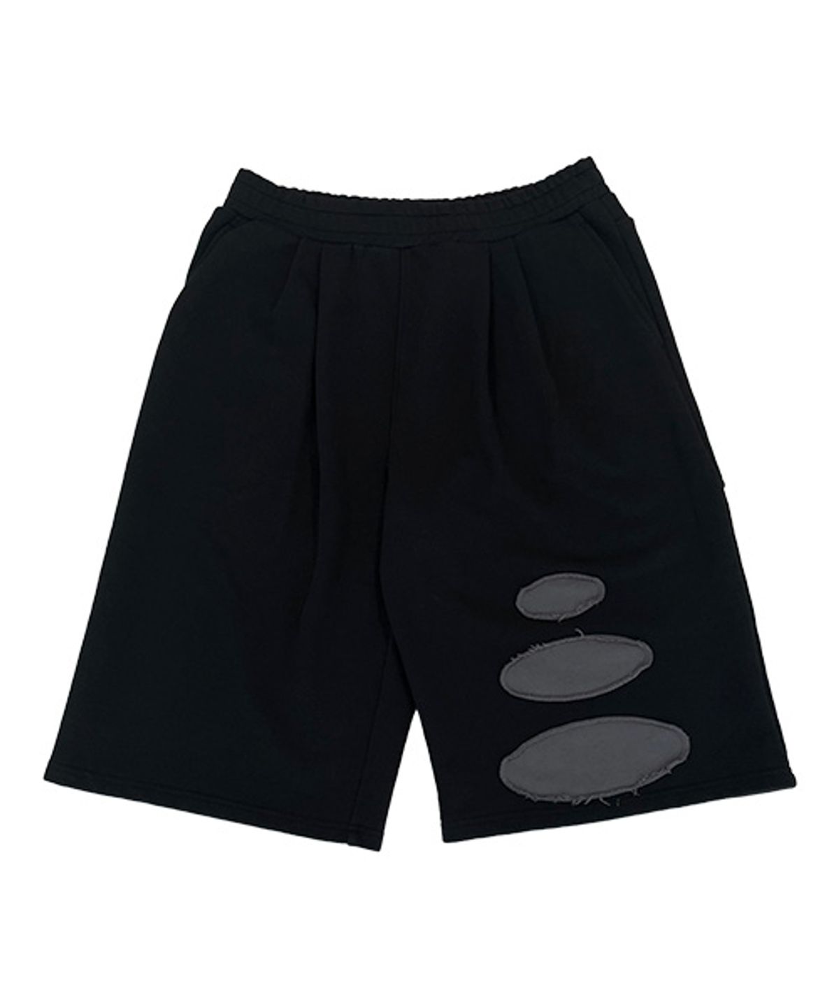 더콜디스트모먼트(THECOLDESTMOMENT) TCM stone half sweat pants (black)