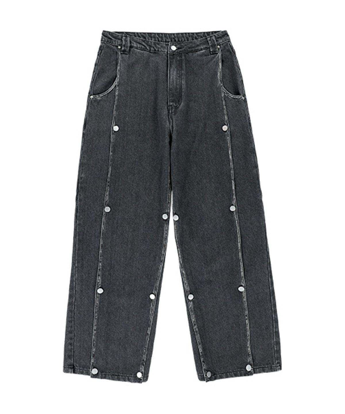 더콜디스트모먼트(THE COLDEST MOMENT) TCM canton denim pants (black)