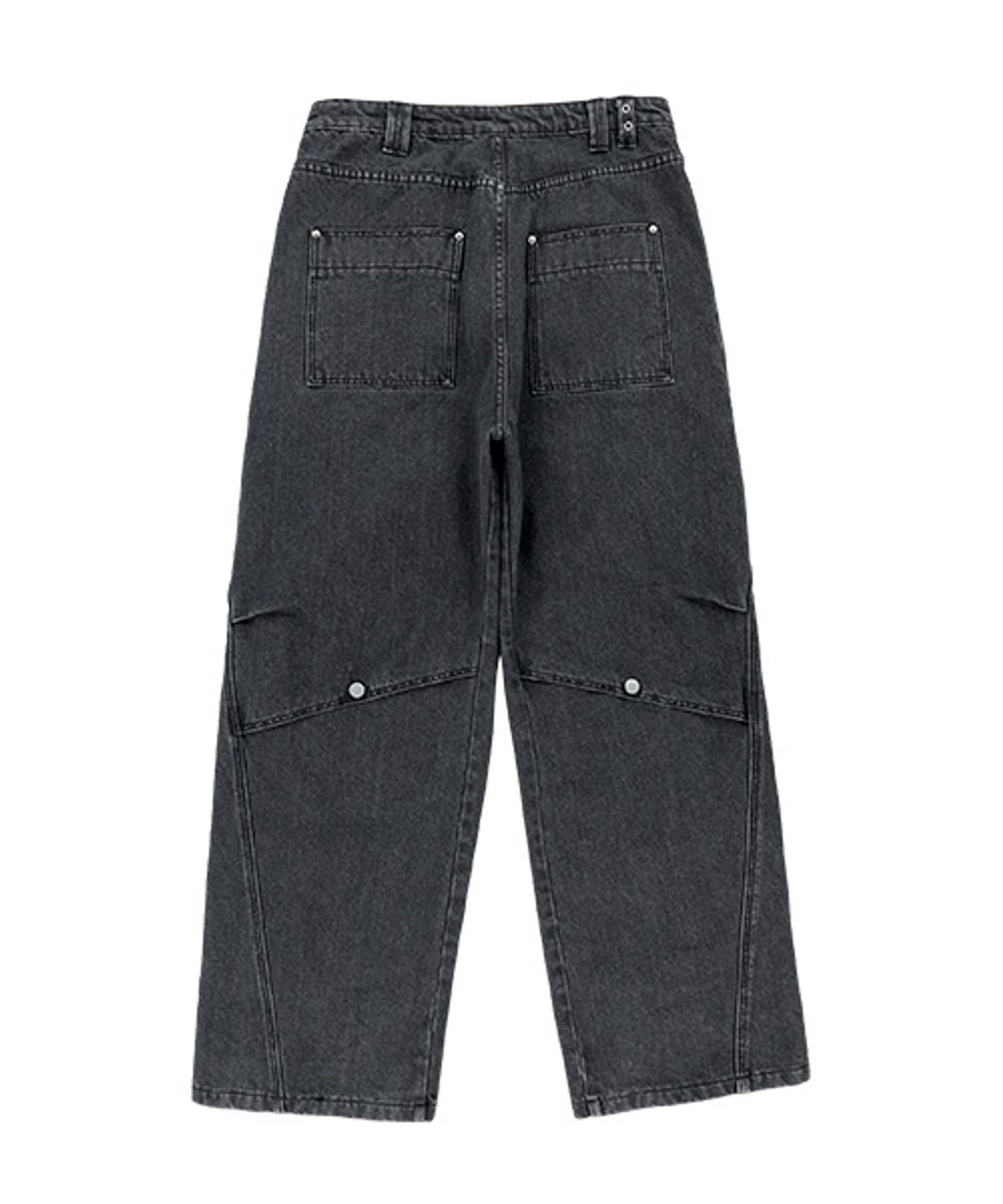 더콜디스트모먼트(THE COLDEST MOMENT) TCM canton denim pants (black)