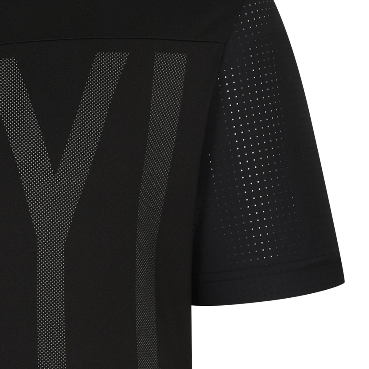 테일러메이드 어패럴(TAYLORMADE APPAREL) 남성 빅레터링 블록 타공 카라 반팔 티셔츠 TTN-22HG43-199