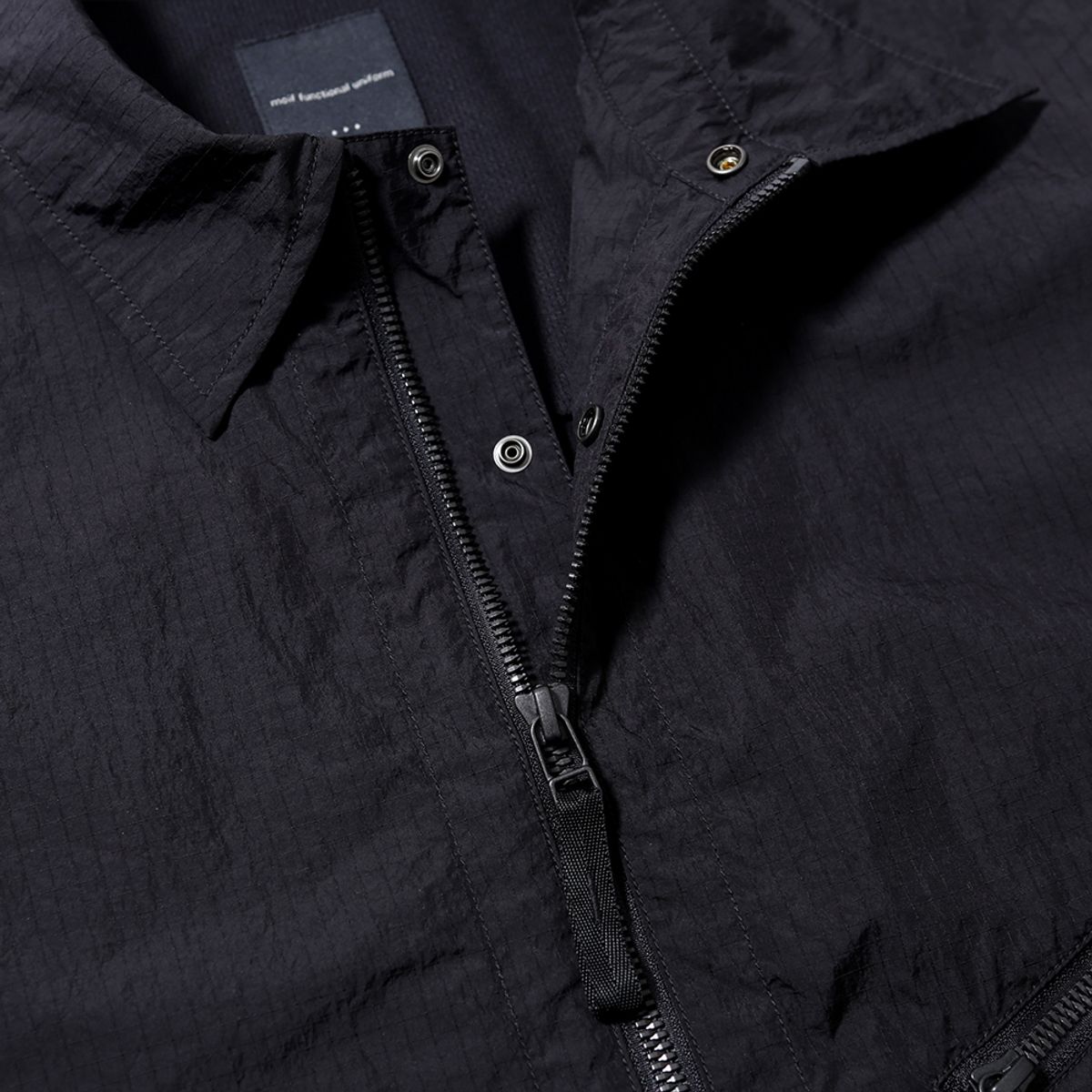 모이프(MOIF) [SS24]FLYER SHIRT JACKET / BLACK RIPSTOP