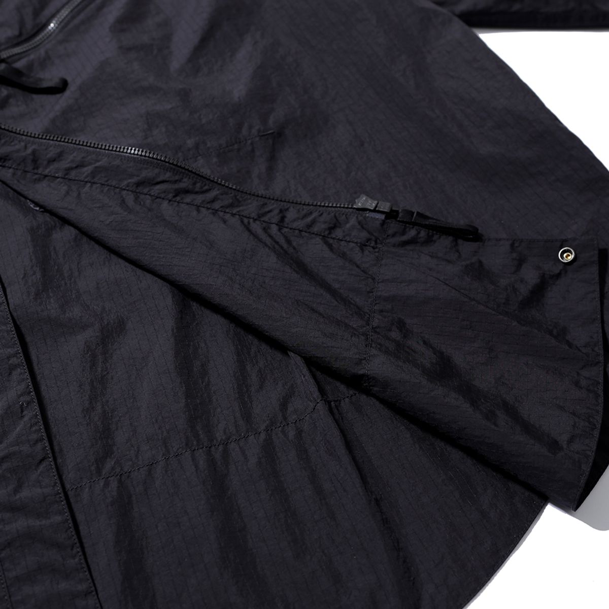 모이프(MOIF) [SS24]FLYER SHIRT JACKET / BLACK RIPSTOP