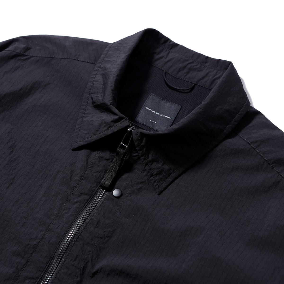 모이프(MOIF) [SS24]FLYER SHIRT JACKET / BLACK RIPSTOP