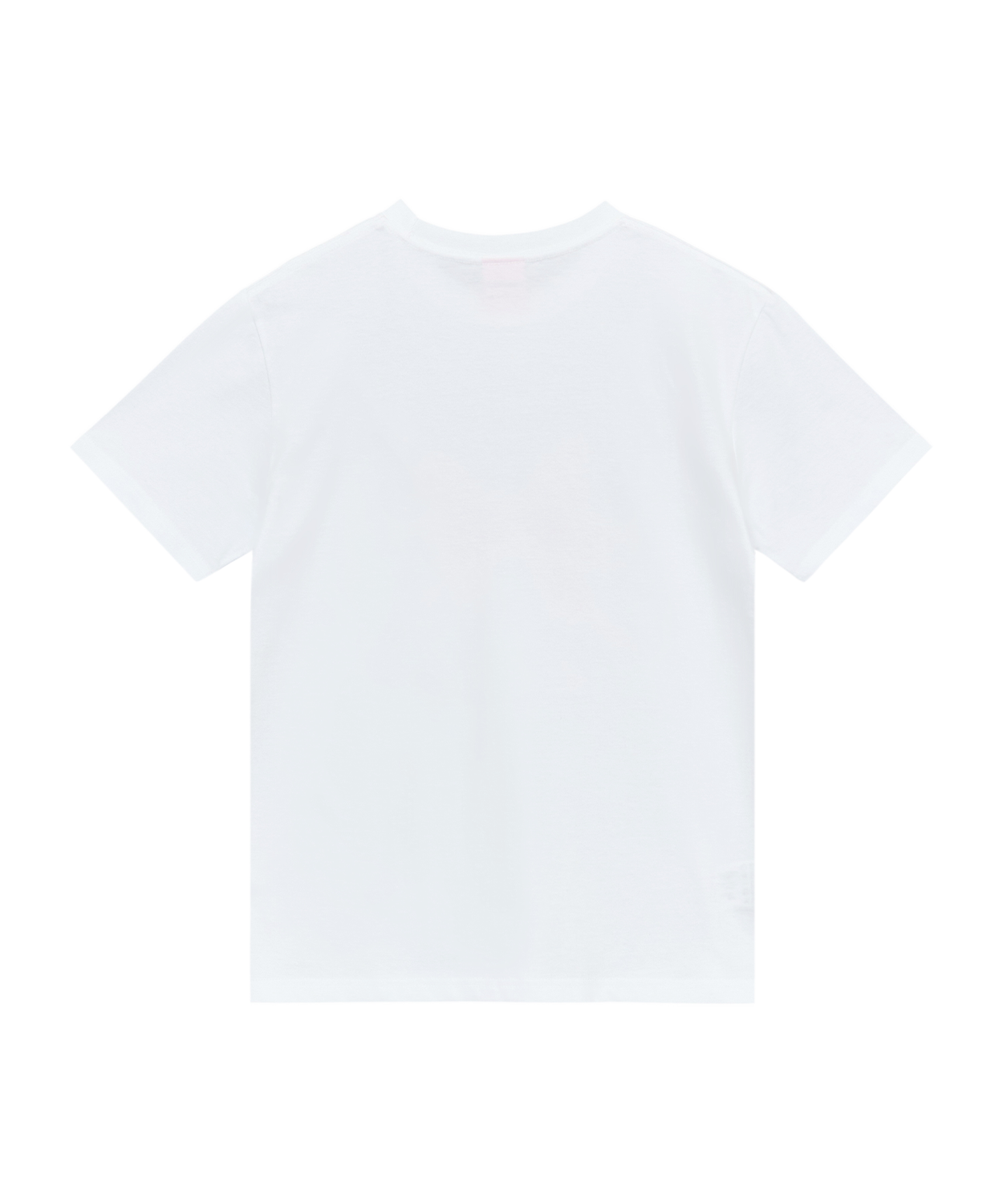 MUSINSA | ITZAVIBE RIBBON LOGO SLIM FIT T SHIRT - WHITE