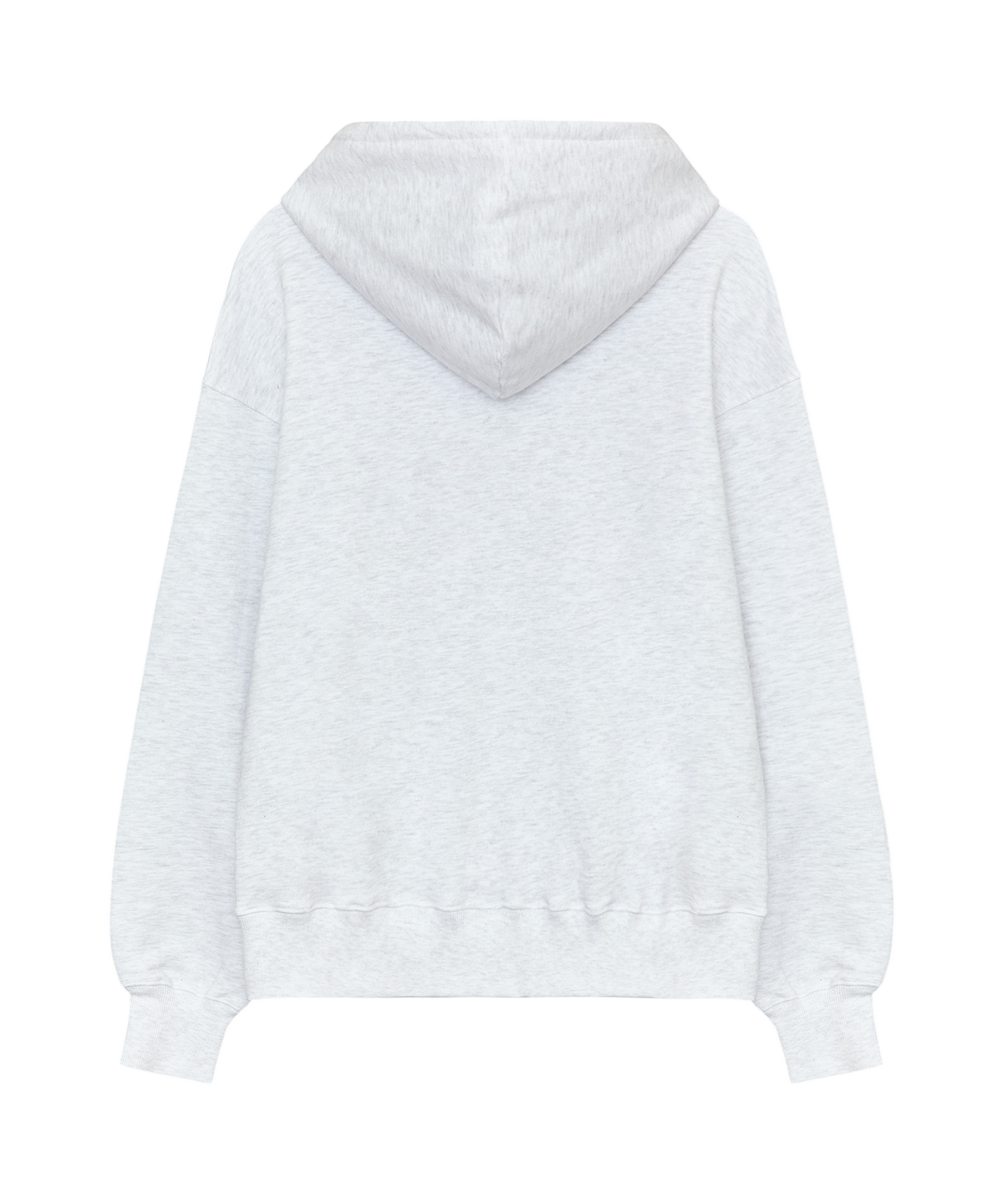 잇자바이브(ITZAVIBE) RIBBON LOGO HOODIE - LIGHT GRAY