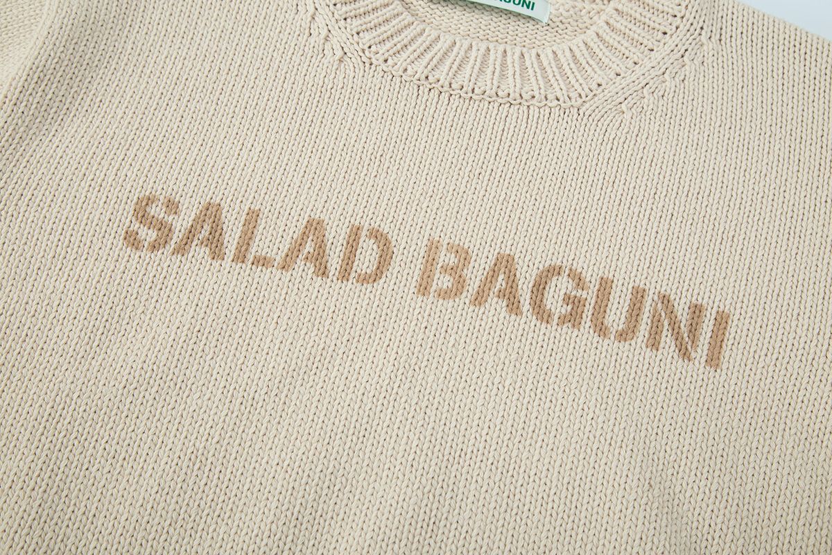 샐러드바구니(SALAD BAGUNI) Spray Pattern Knit - beige