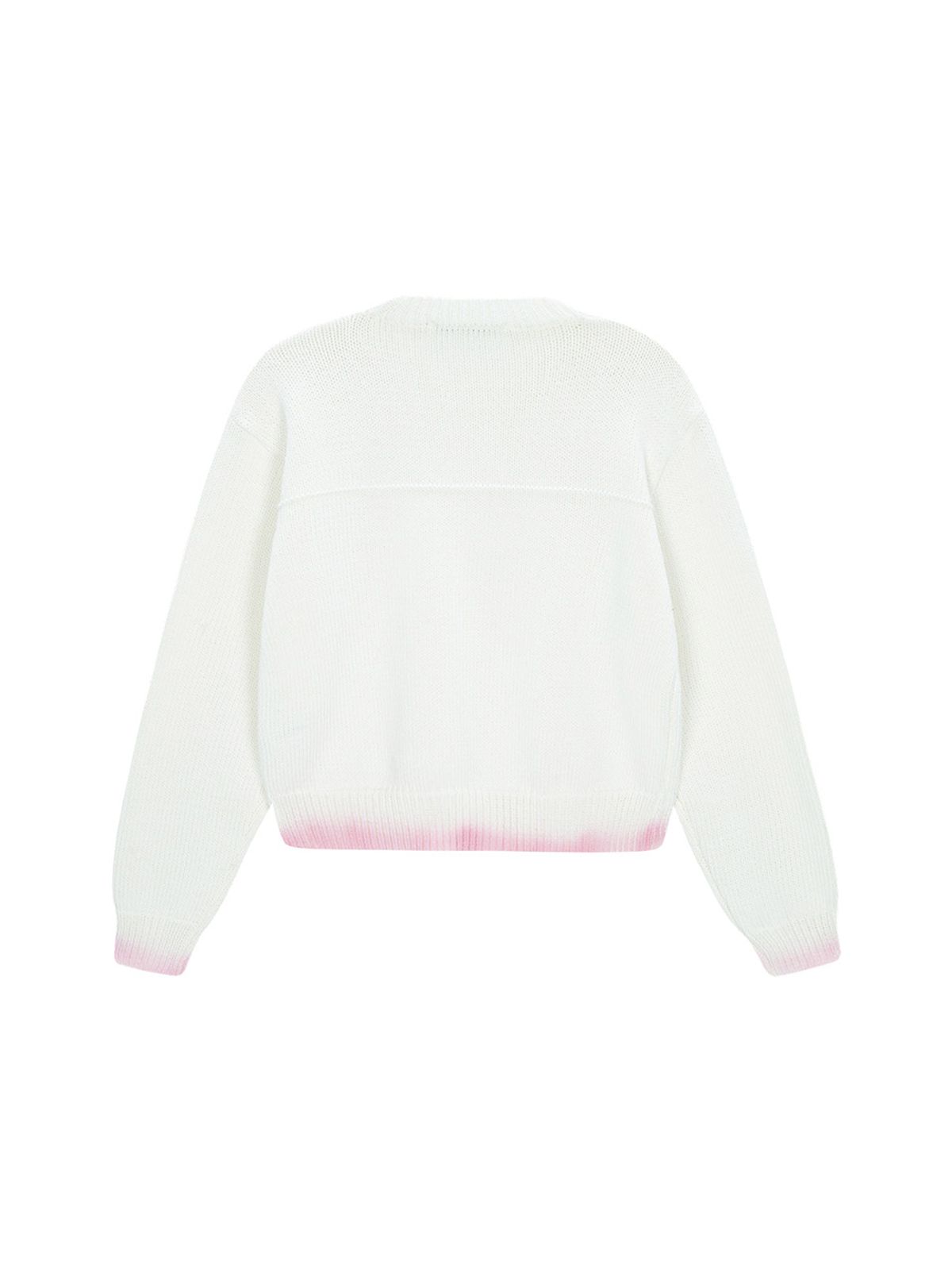 샐러드바구니(SALAD BAGUNI) Spray Pattern Knit - white