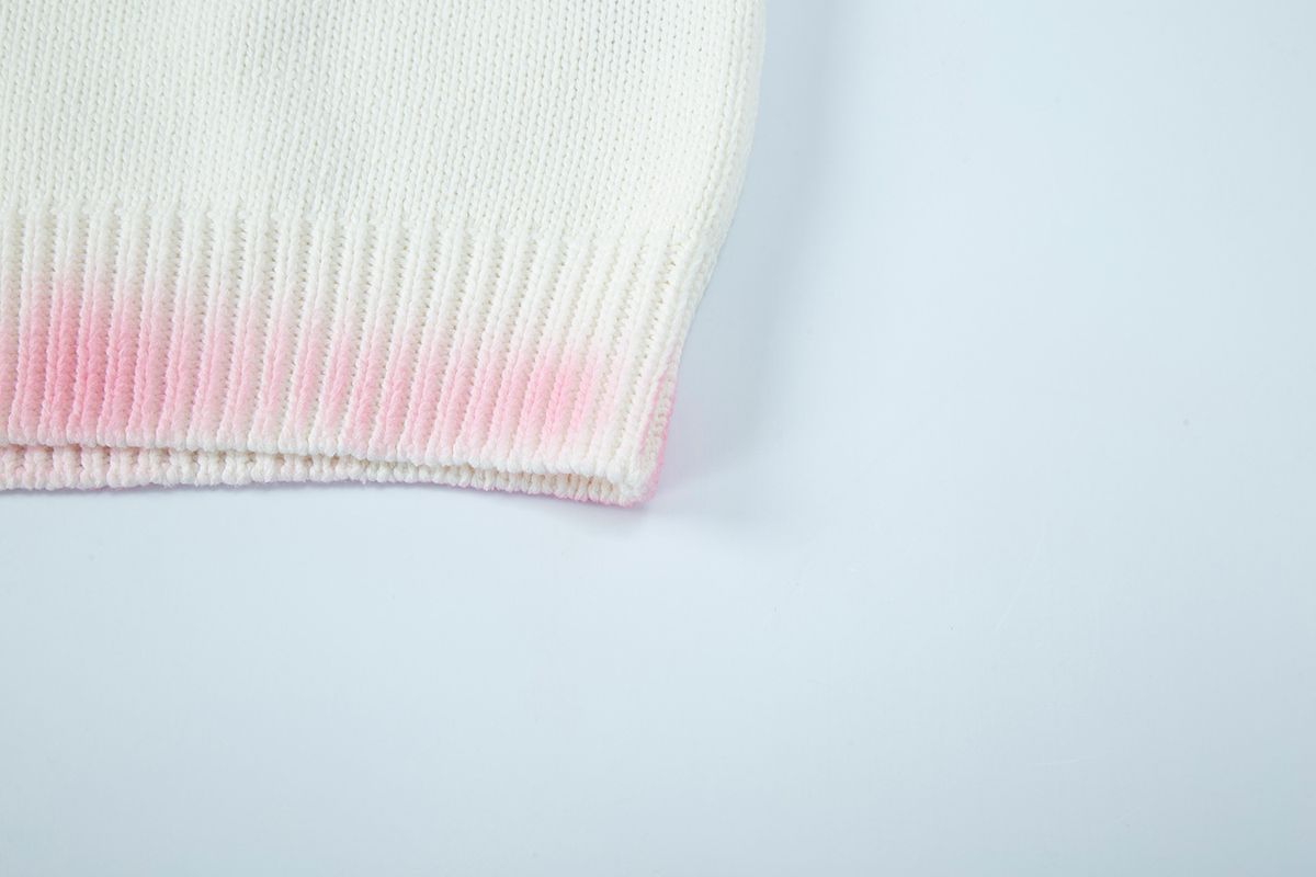 샐러드바구니(SALAD BAGUNI) Spray Pattern Knit - white