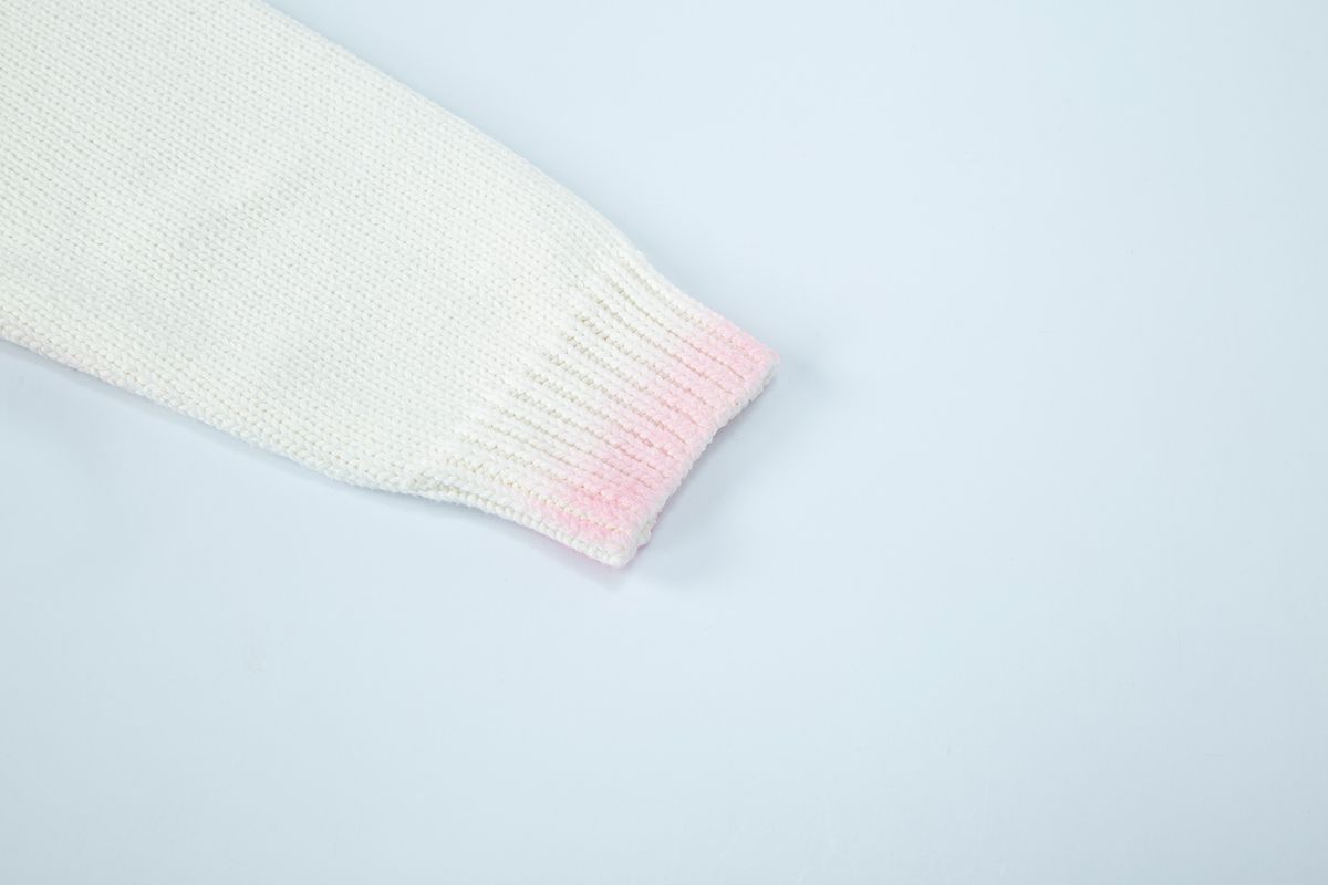 샐러드바구니(SALAD BAGUNI) Spray Pattern Knit - white