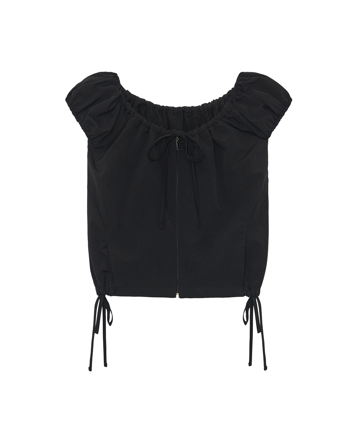 잇자바이브(ITZAVIBE) VOLUME NYLON WINDBREAKER - BLACK