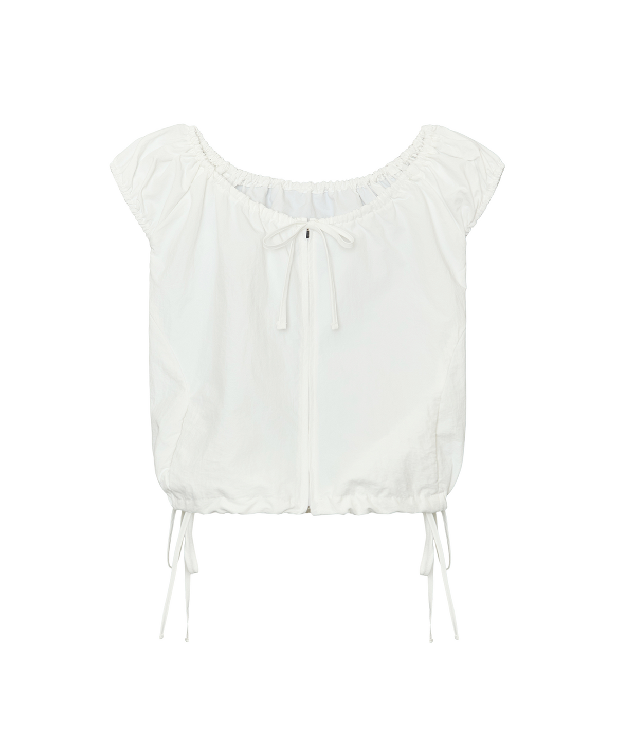 잇자바이브(ITZAVIBE) VOLUME NYLON WINDBREAKER - WHITE