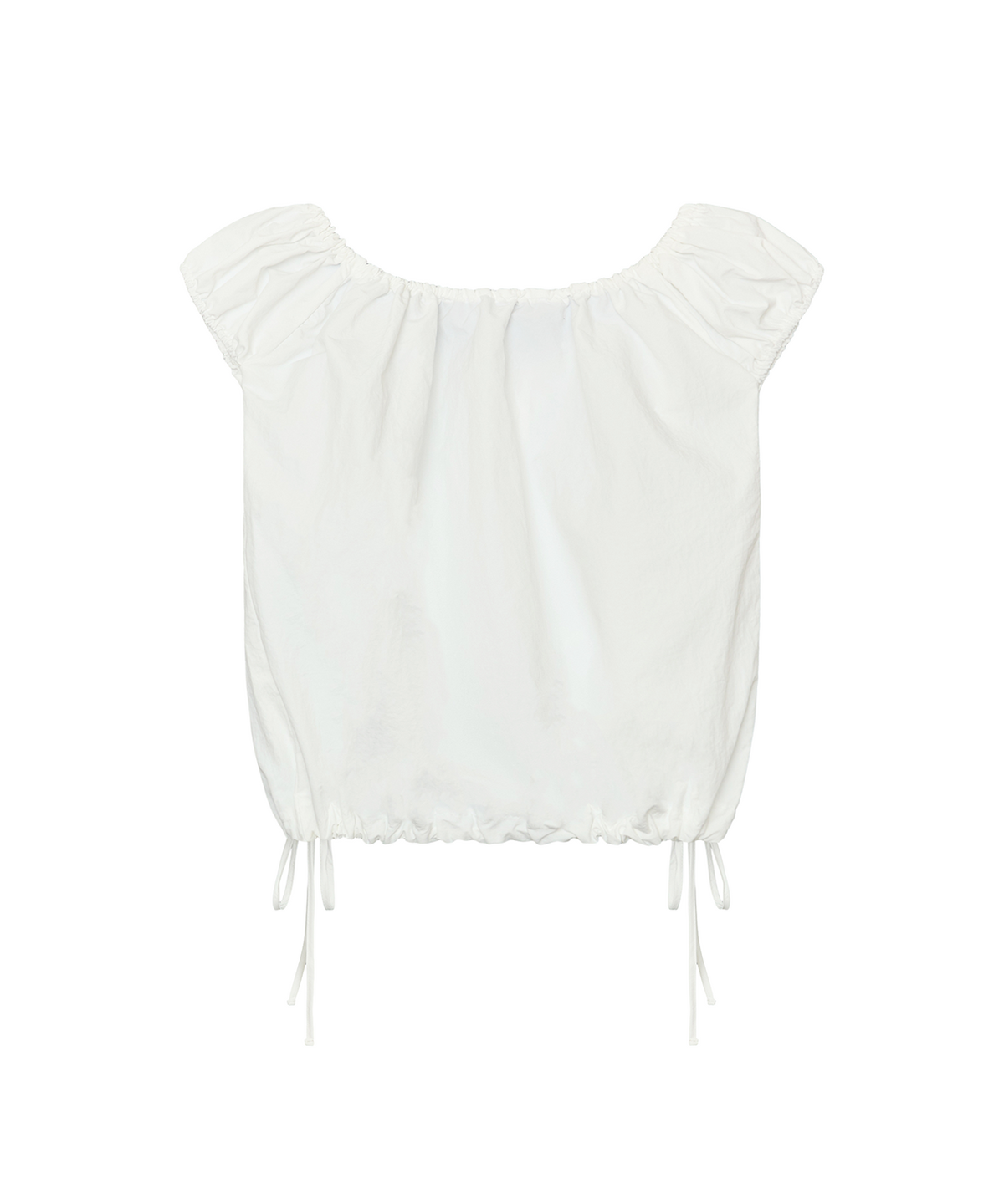 잇자바이브(ITZAVIBE) VOLUME NYLON WINDBREAKER - WHITE
