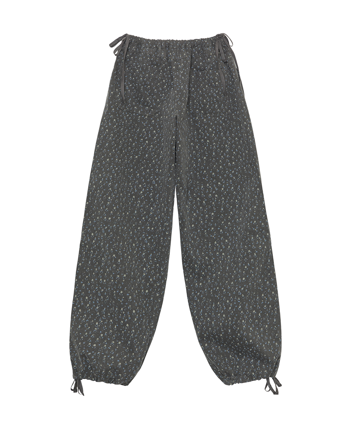 잇자바이브(ITZAVIBE) FLOWER GARDEN BANDING PANTS - CHARCOAL