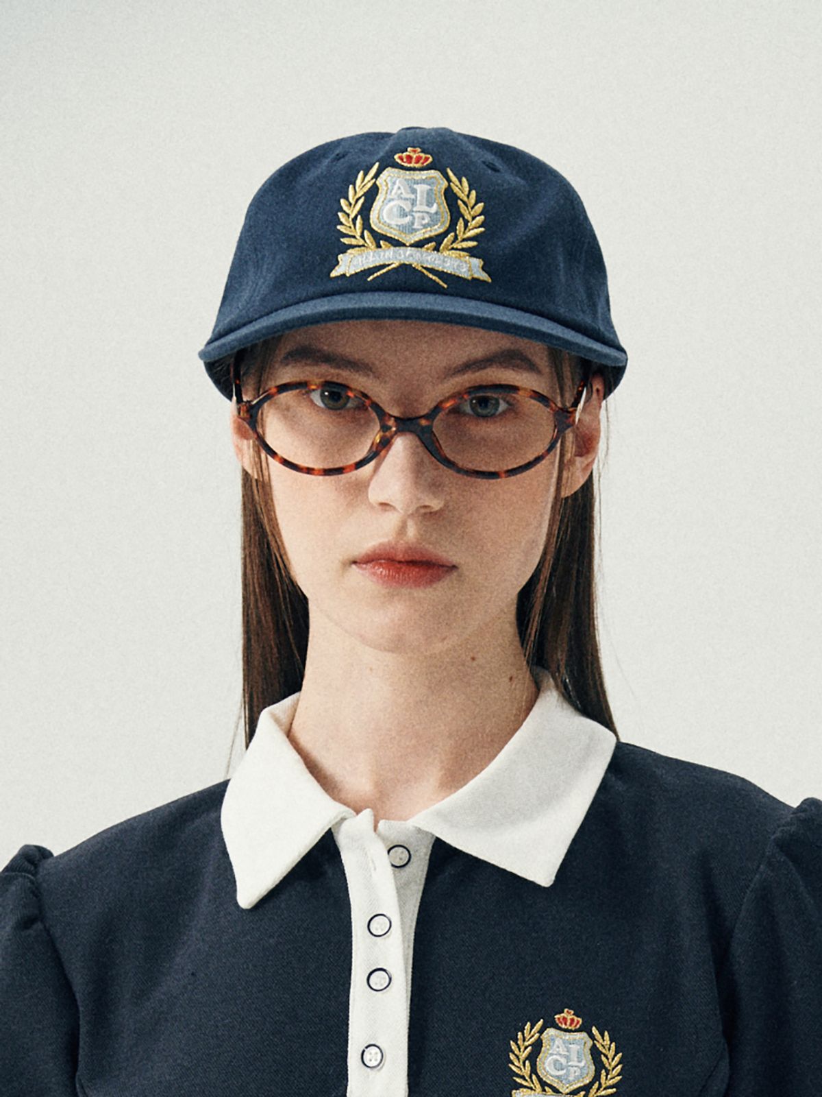 올인컴플리트(ALLINCOMPLETE) ALCP 하이스쿨 캡 (네이비)
