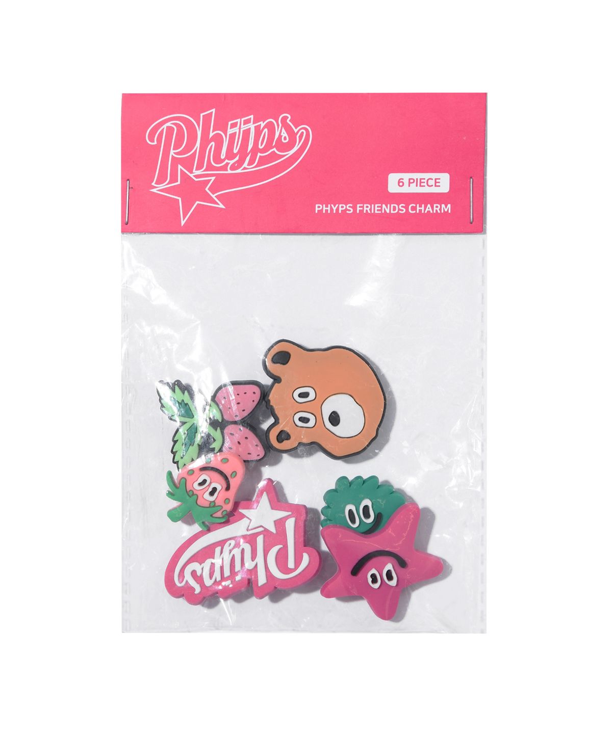 피지컬 디파트먼트(PHYSICAL DEPARTMENT) 이너피스 지비츠 파츠 6SET + IPHONE 15 PRO 케이스 핑크