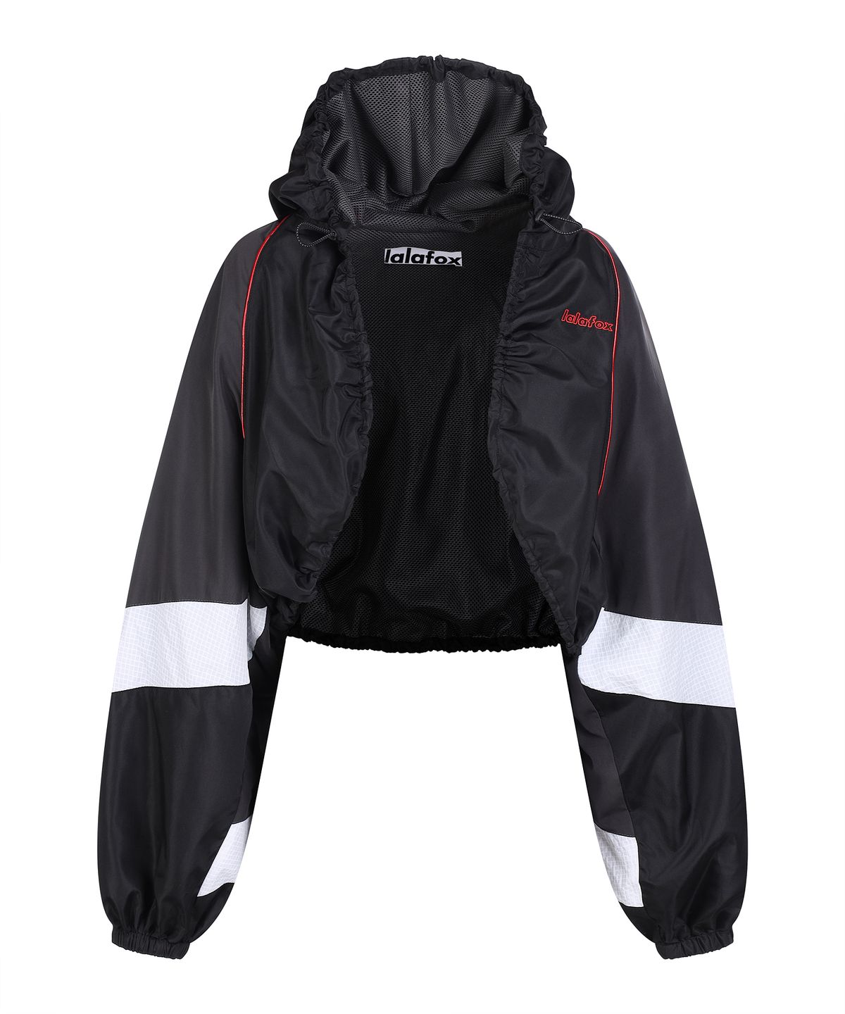 라라폭스(LALAFOX) HOODED BOLERO JACKET BLACK BQ2WJ002