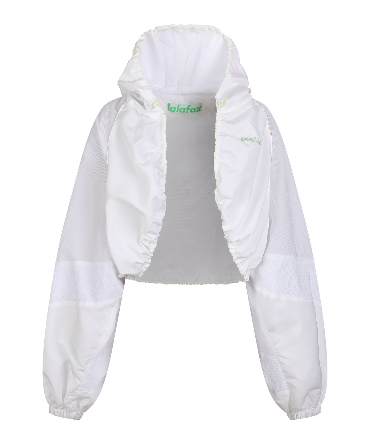 라라폭스(LALAFOX) HOODED BOLERO JACKET WHITE BQ2WJ001