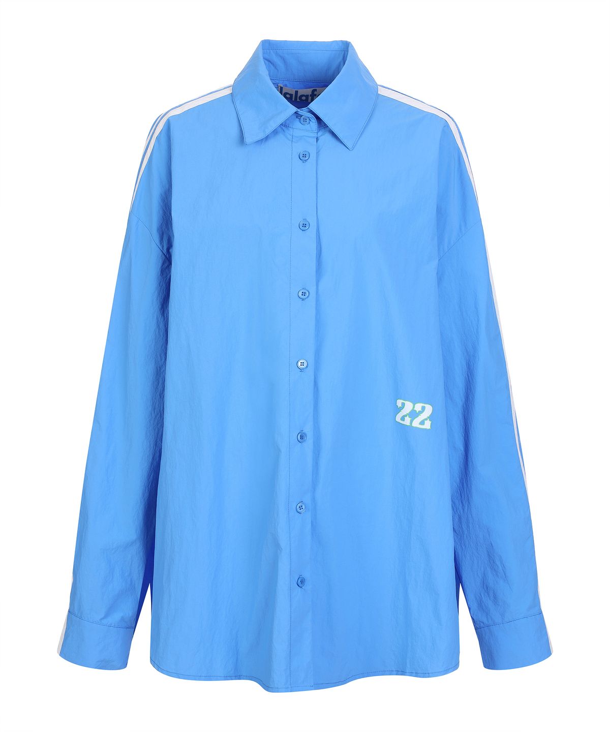 라라폭스(LALAFOX) LINE OVERSIZED SHIRT BLUE BQ2WB001