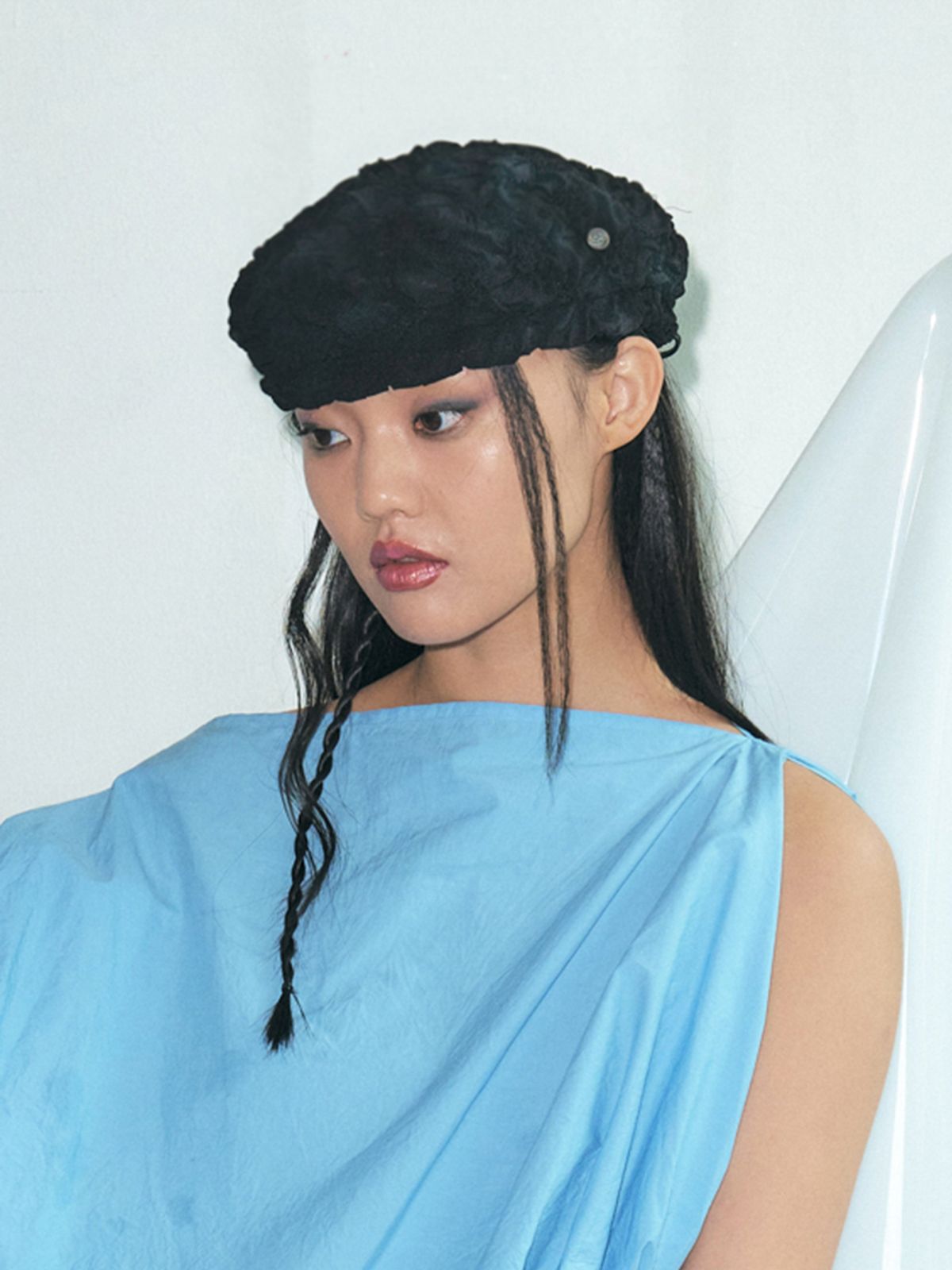포에지담(POESIEDAME) PUFF BERET IN BLACK