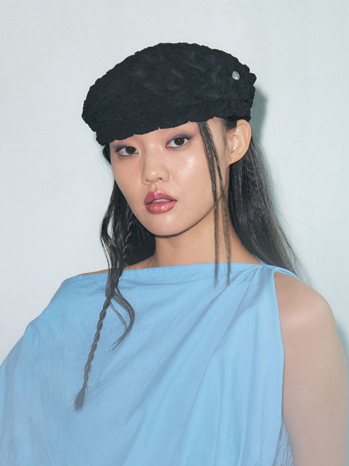 포에지담(POESIEDAME) PUFF BERET IN BLACK