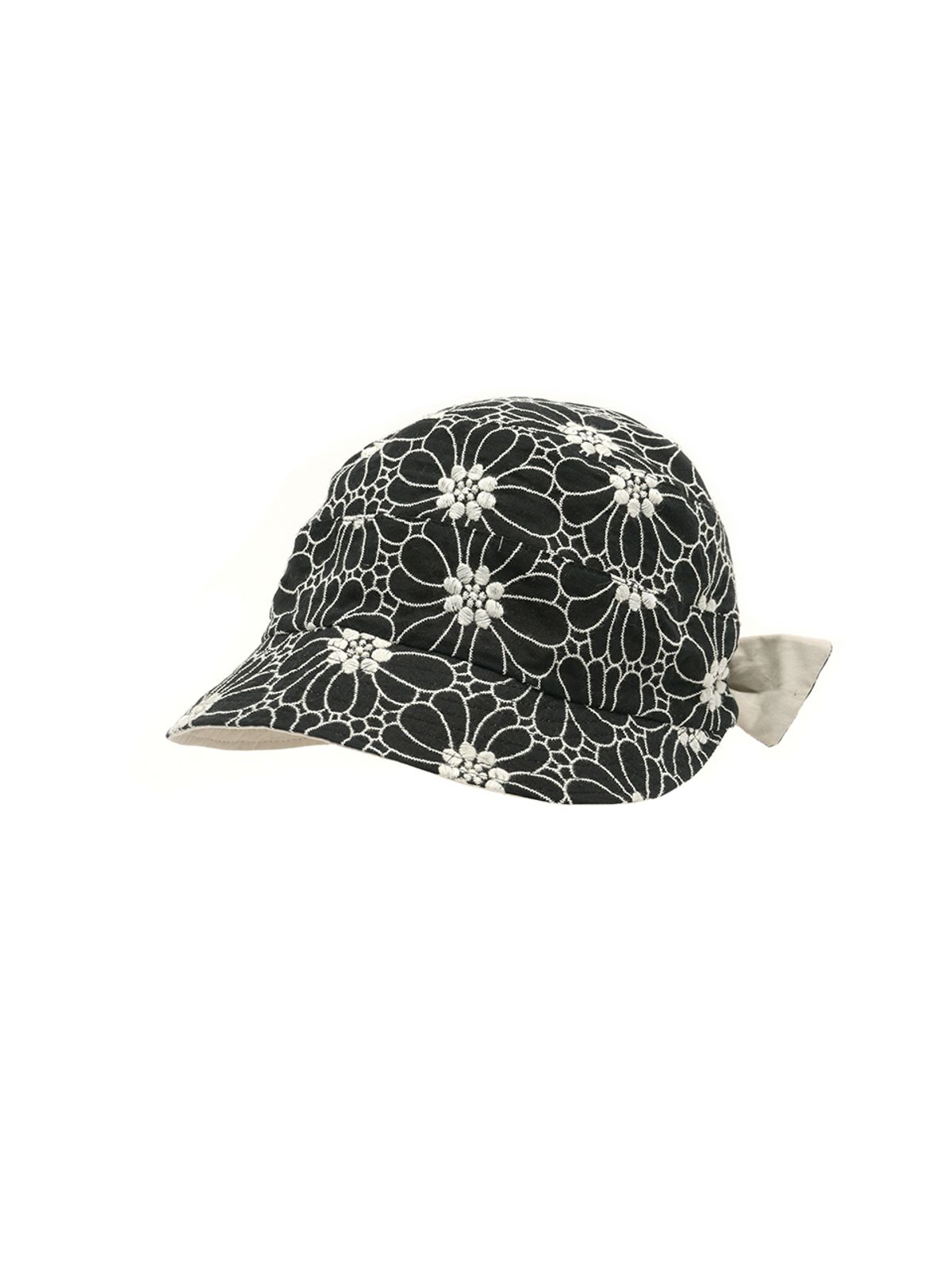 포에지담(POESIEDAME) LUCY KNOT BUCKET HAT IN BLACKBEIGE