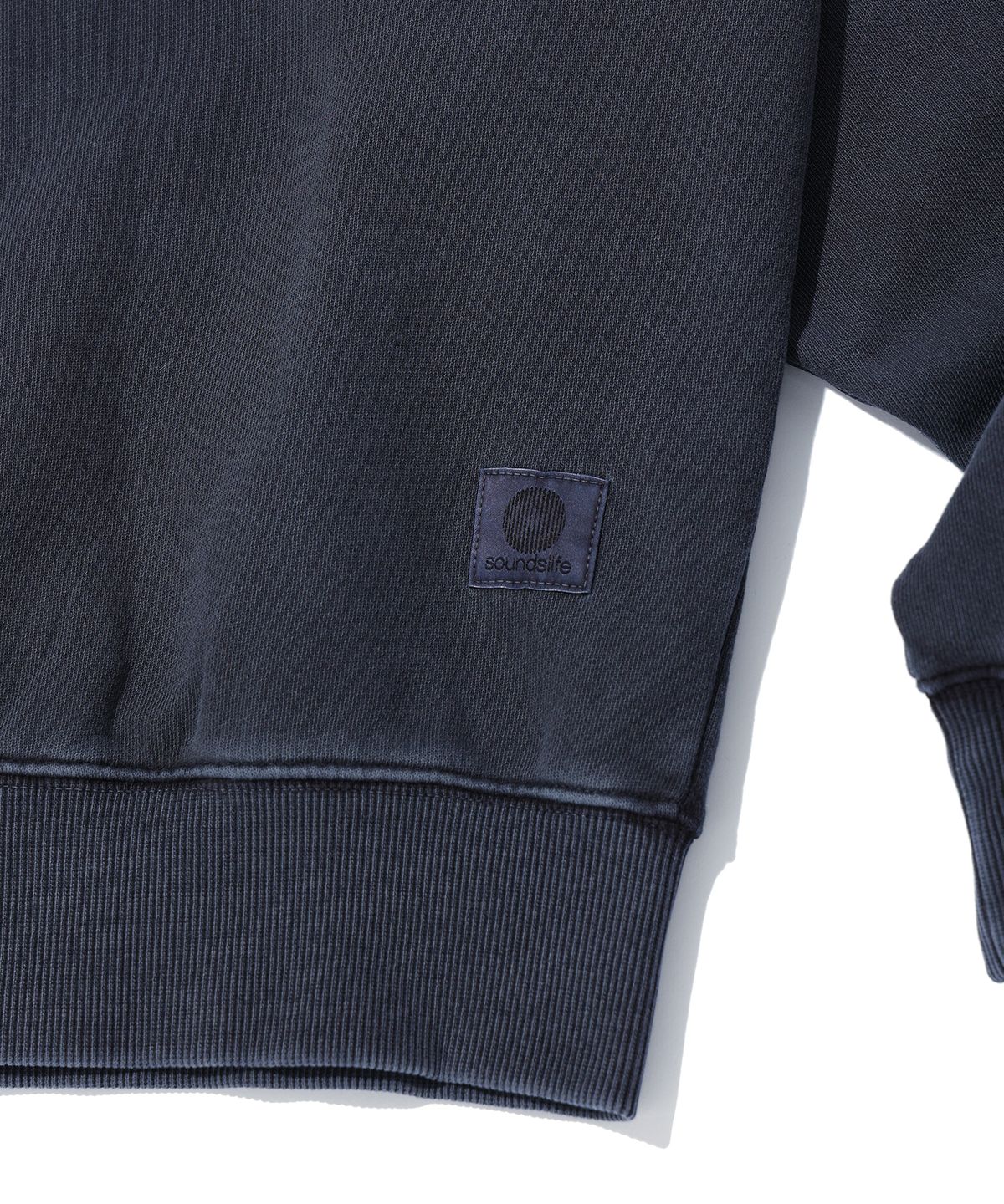 사운즈라이프(SOUNDSLIFE) Dyed Half Sweatshirts Dark Navy
