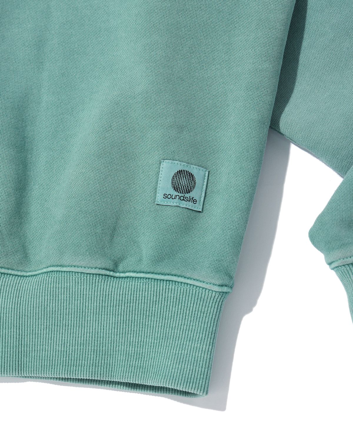 사운즈라이프(SOUNDSLIFE) Dyed Half Sweatshirts Green
