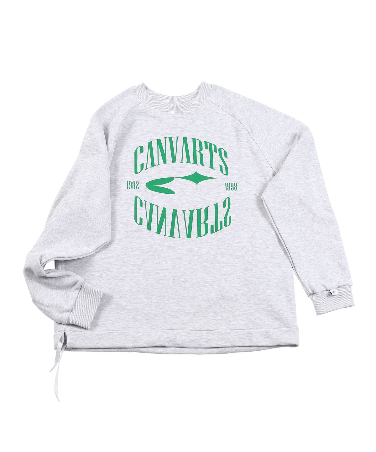 캔바츠(CANVARTS) 스트링 래글런 맨투맨 클래식 (라이트그레이)