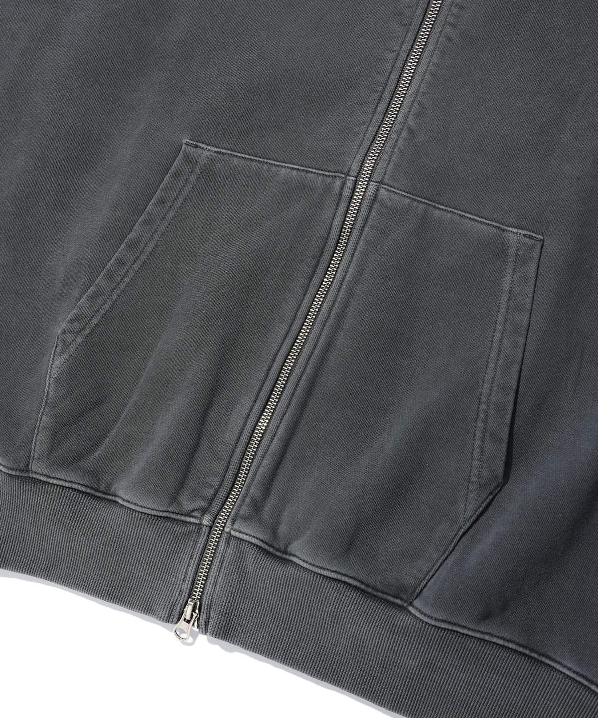 사운즈라이프(SOUNDSLIFE) Vintage Pigment Hoodie Zip Up Charcoal